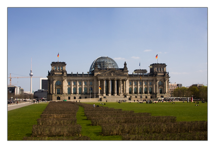 Blick auf das Reichstagsgebäude