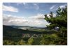 Blick runter auf Jonsdorfund ins Zittauer Land