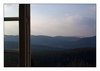 abendlicher Ausblick aus dem Kloster-Hotel Mont Sainte Odile auf dem Odilienberg