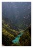 die Verdonschlucht. Durch den Canyon fließt die Verdon in ca. 700m Tiefe