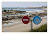 nicht sehr einladend ......... am Strand von bei Saintes Maries de la Mer