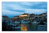 abends am Kanal in Le-Grau-du Roi, Languedoc-Roussillon, Südfrankreich