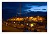 abends am Kanal in Le-Grau-du Roi, Languedoc-Roussillon, Südfrankreich