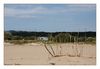 Blick landeinwärts vom Strand in Narbonne- Plage