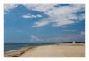 Blick vom Strand Richtung Gruissan, Narbonne- Plage