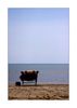 Liegestuhl am Strand von Narbonne- Plage