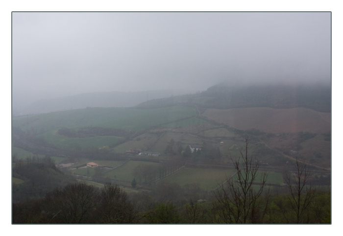 Landschaft bei Roquefort