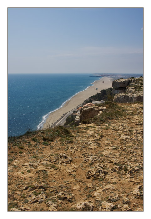 Blick aufs Meer vom Plateau Cap Leucate