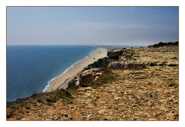 Blick aufs Meer vom Plateau Cap Leucate