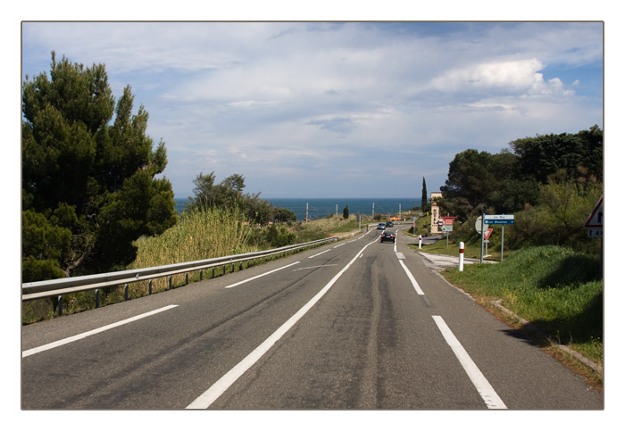 auf der Fahrt nach Collioure