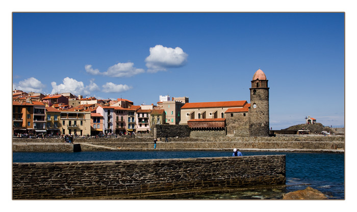 Collioure - mit Blick auf Eglise (Kirche) Notre-Dame des Anges