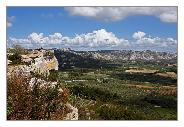 die Landschaft um Les Baux-de-Provence