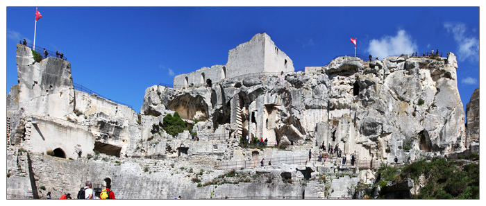 die Burgruine Les Baux-de-Provence