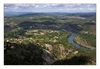 Blick vom Rocher de Sampzon auf die Landschaft der Ardeche