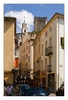 Altstadt Crest mit Kirchturm und Turmburg 