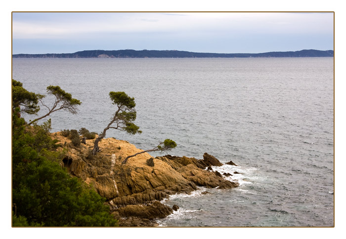 Blick hinüber zu den Îles d’Hyeres