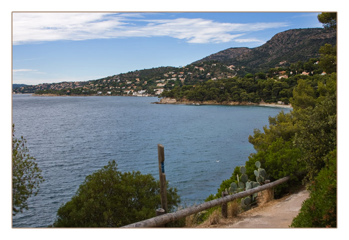 ein Blick zurück Richtung le Lavandou