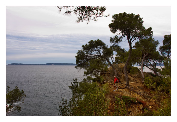 Blick hinüber zu den Îles d’Hyeres