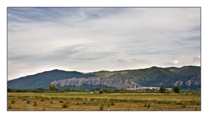 Landschaft an der Durance bei Thèze