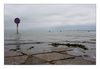 Passage du Gois von der Insel Noirmoutier nach Beauvoir-sur-Merzur auf dem Festland bei Flut