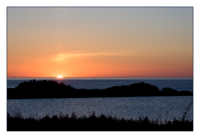 Sonnenuntergang, Côte Sauvage, Halbinsel Quiberon