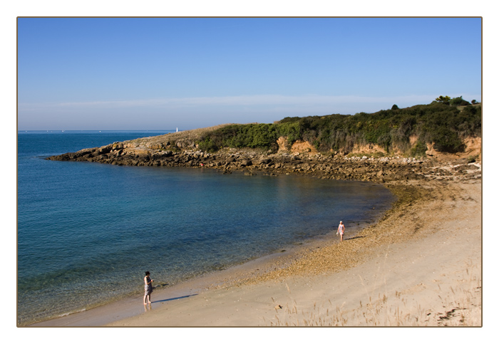 am Strand Port Navalo, Arzon, Halbinsel Rhuys