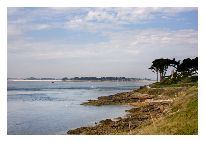 am Strand (Plage) de Port Navalo, Arzon, Halbinsel Rhuys