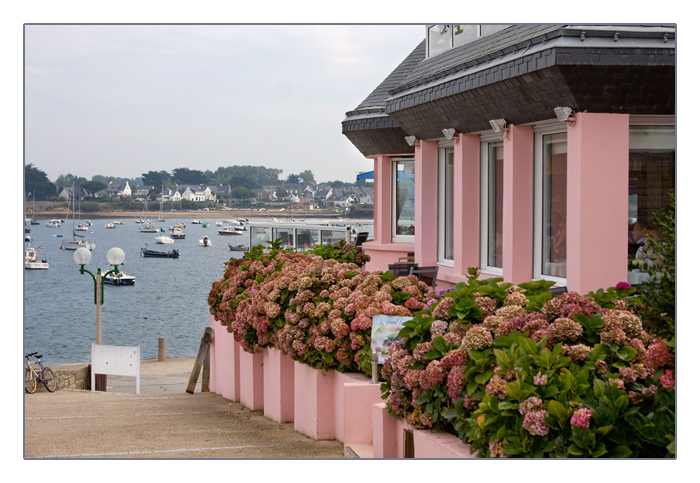 Restaurant am Hafen, Port Navalo, Arzon, Halbinsel Rhuys