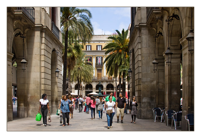 auf dem Weg zum Plaça Reial