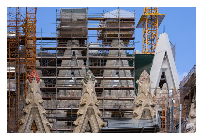 sich ständig im Bau befindliche Sagrada Família, Barcelona