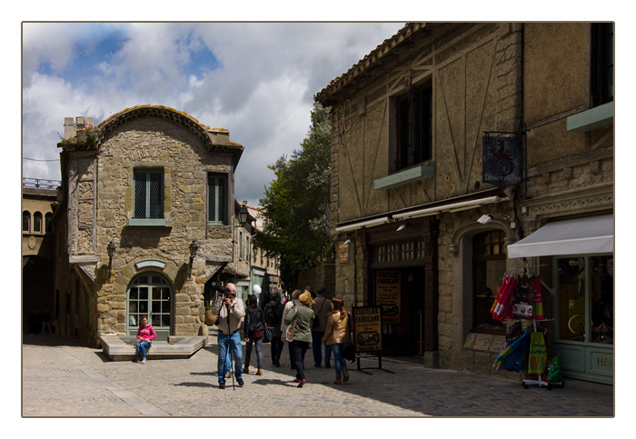 Einkaufsgasse, Festung Cité von Carcassonne