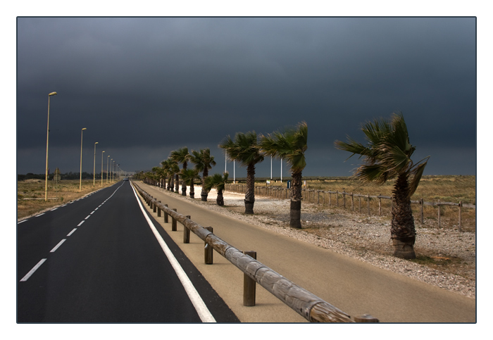 eine Schlechtwetterfront kommt auf uns zu