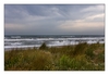 Blick auf das aufwühlende Meer, Valras-Plage, Département Hérault, Region Languedoc-Roussillon