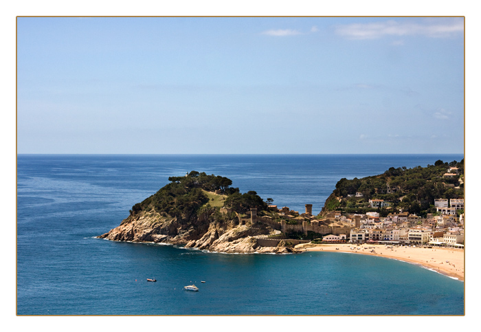 Blick auf die Festung in Tossa de Mar