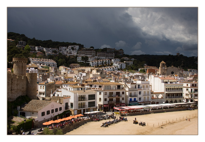 Blick auf den Strand und die Promenade