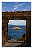 auf der Festung von Tossa de Mar mit Blick aufs Meer