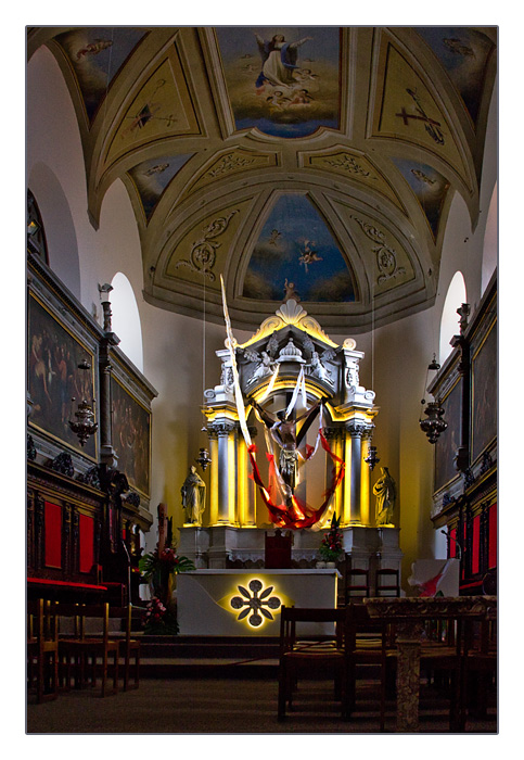 Der Altar der Kathedrale Krk (Kirche der Mariä Himmelfahrt), Kroatien