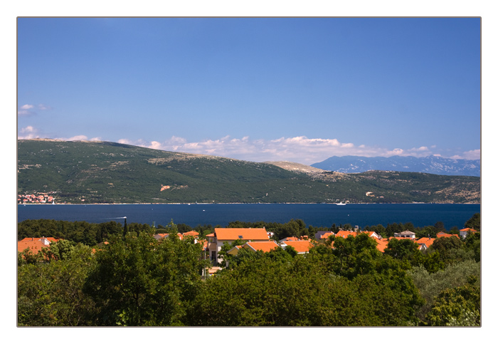 über der Bucht von Krk, Insel Krk, Kroatien