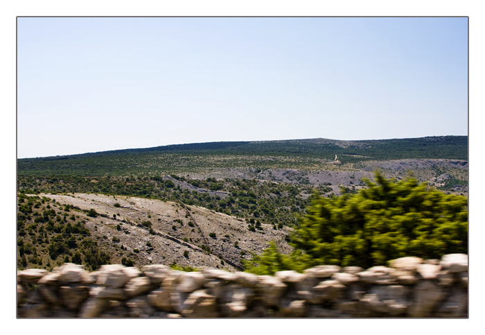 teilweise Landschaft auf der Insel Cres, Kroatien