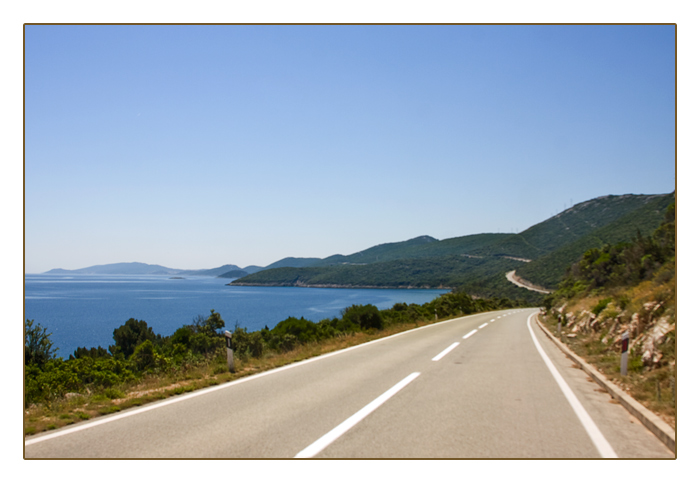 südliche Weiterfahrt auf der Insel Lošinj (Losinj) Richtung Mali-Lošinj, Kroatien