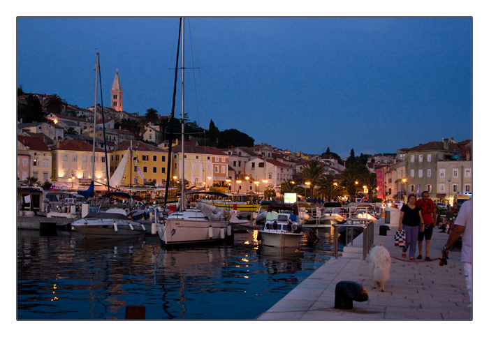 abends am Hafen von Mali-Lošinj, Insel Lošinj (Losinj), Kroatien