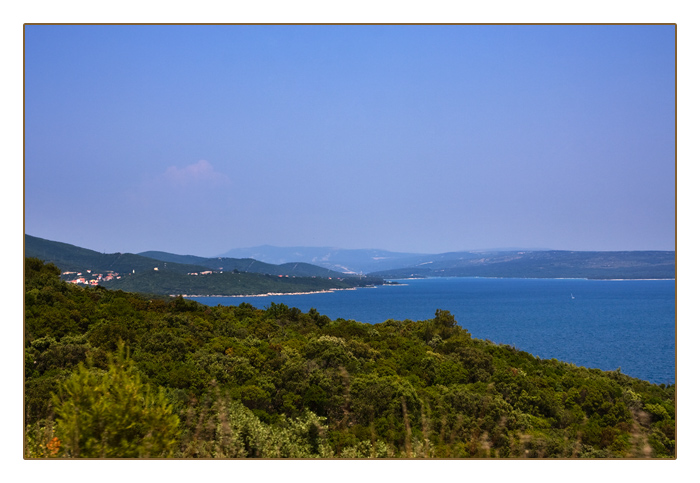 Rückfahrt von der Insel Lošinj (Losinj) Richtung Insel Cres, Kroatien