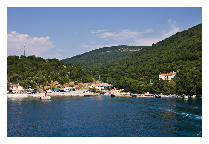 F&auml;hrhafen Porozina, von der Insel Cres nach Brestova auf dem Festland