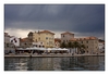 nach einer Stunde Bootsfahrt wieder zurück im Hafen von Rab, Kroatien