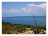 Blick von der Insel Cres zur Insel Krk, Kroatien