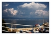 Hafen von Lovran, mit Blick auf Rijeka,Istrien, Kroatien