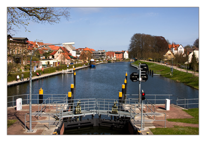 Schleuse Plau, Blick nach Osten