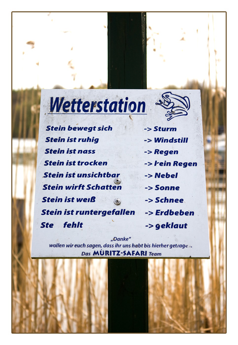 Wetterstation am Plauer See