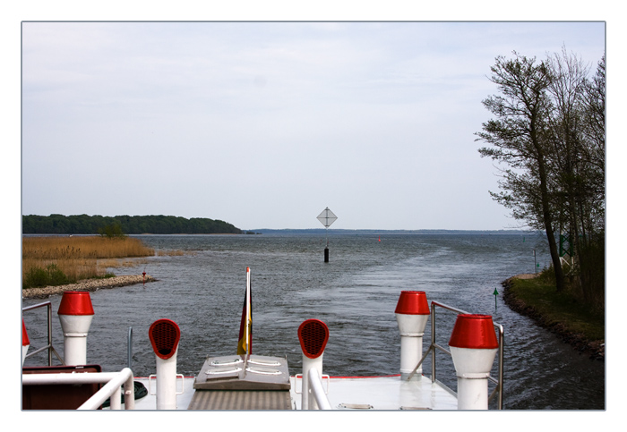 Einfahrt in den Kölpinsee-Müritz-Passage