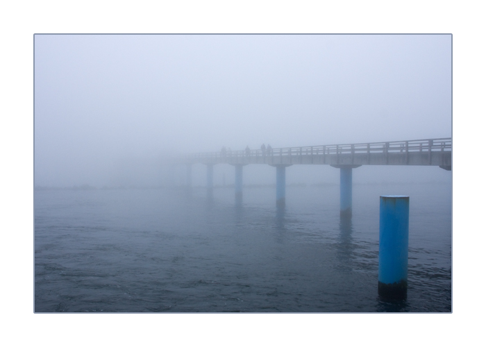 Seebrücke Sellin im Nebel, Insel Rügen